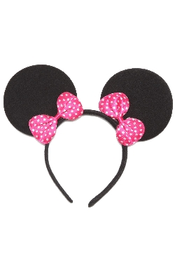 CERCHIETTO FRONTINO TOPOLETTA FUCSIA